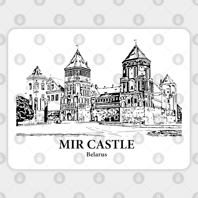 Mir Castle - Belarus Magnet by Lakeric